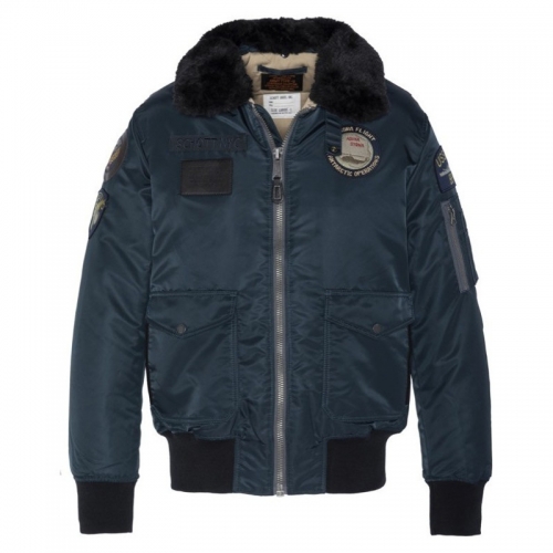Giacca OHARAVINT-RS by Schott NYC - Navy