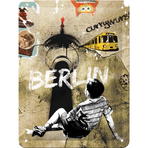 Cartello 15 x 20 cm, Berlin - Street Art