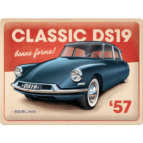 Cartello Classic DS19 Berline - 30x40 cm