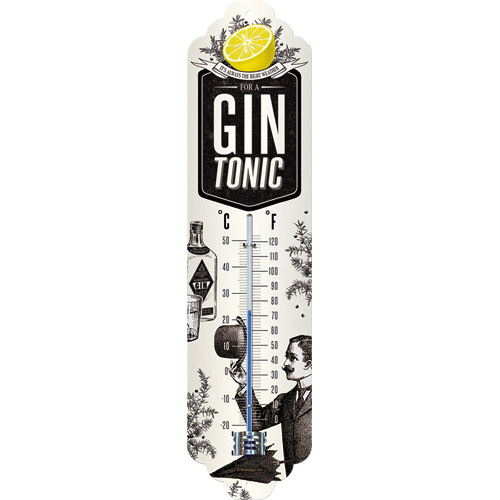 Termometro Gin Tonic, 6,5 x 28 cm